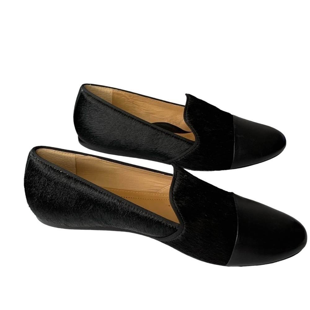 Nurture Reikel black Bovine calf‎ hair cap toe loafer. Size 7.5 - Picture 5 of 9